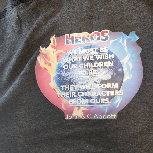 Womens Under Armour Sweatshirt Funnel/Cowl Neck Black XL John SC Abbott Heroes - Picture 10 of 13